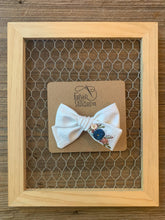 Load image into Gallery viewer, JL Blue Floral Bow