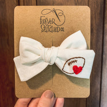 Load image into Gallery viewer, Football Bow