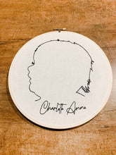 Load image into Gallery viewer, Embroidered Silhouette Hoop