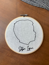 Load image into Gallery viewer, Embroidered Silhouette Hoop