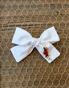 Christmas Floral Bow