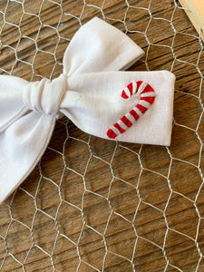 Candy Cane Bow