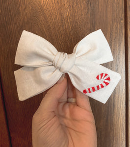 Candy Cane Bow