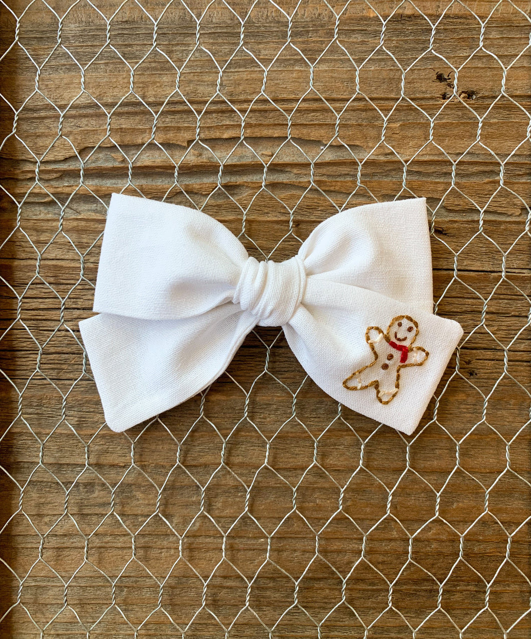 Gingerbread Man Bow