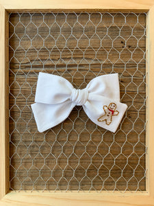 Gingerbread Man Bow