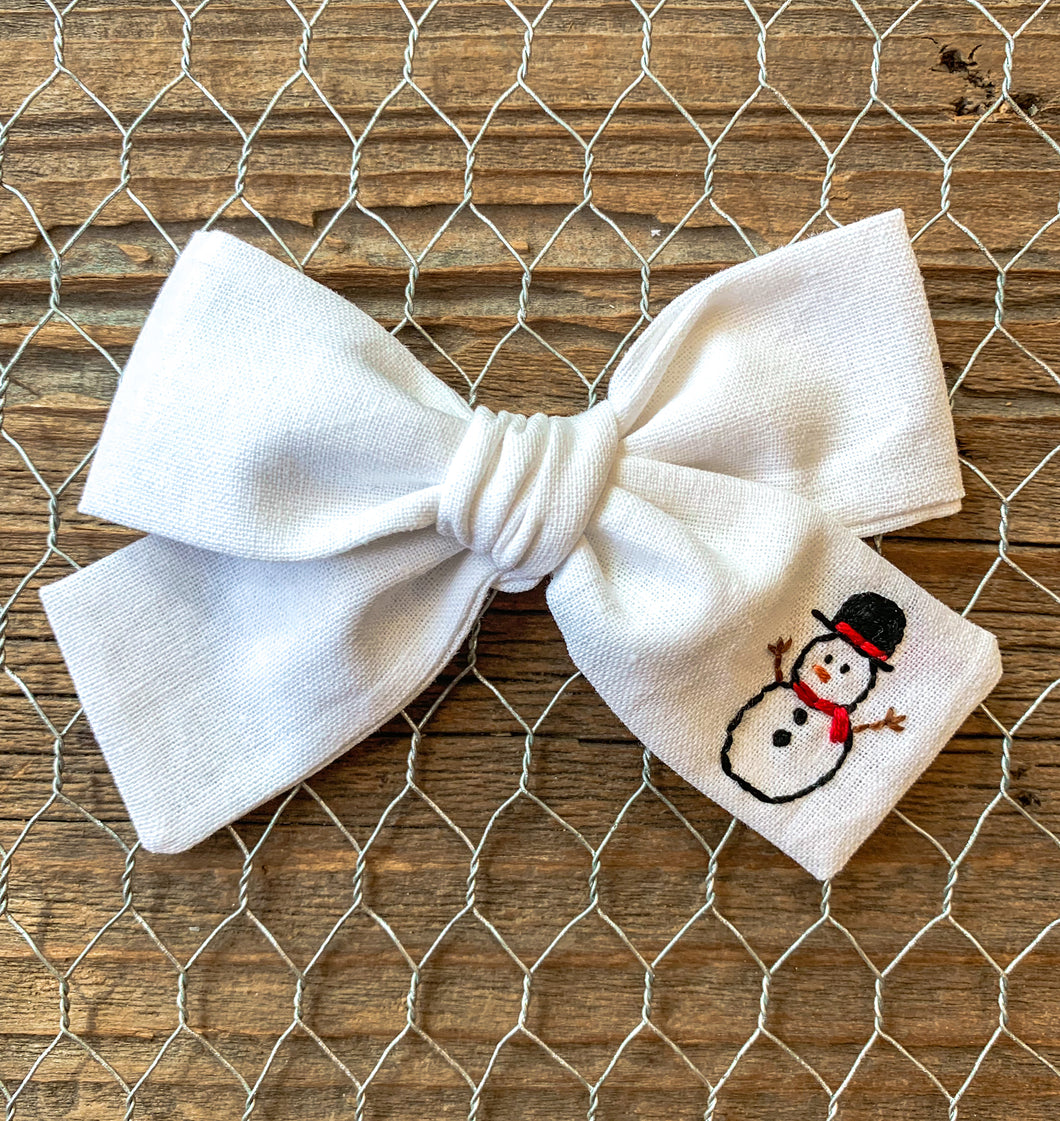 Snowman Bow