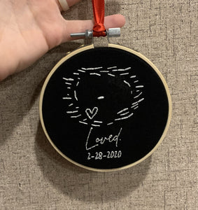 Custom Embroidered Ornament