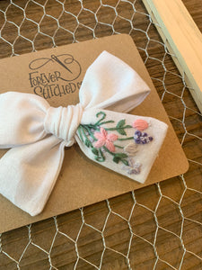 JL Pastel Floral Bow