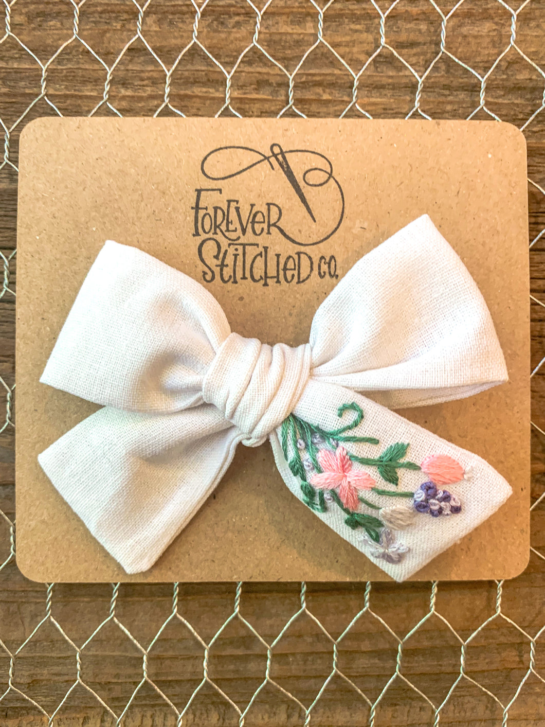 JL Pastel Floral Bow