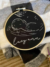 Load image into Gallery viewer, Embroidered Ultrasound Hoop
