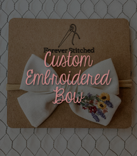 Load image into Gallery viewer, Custom Embroidered Bow
